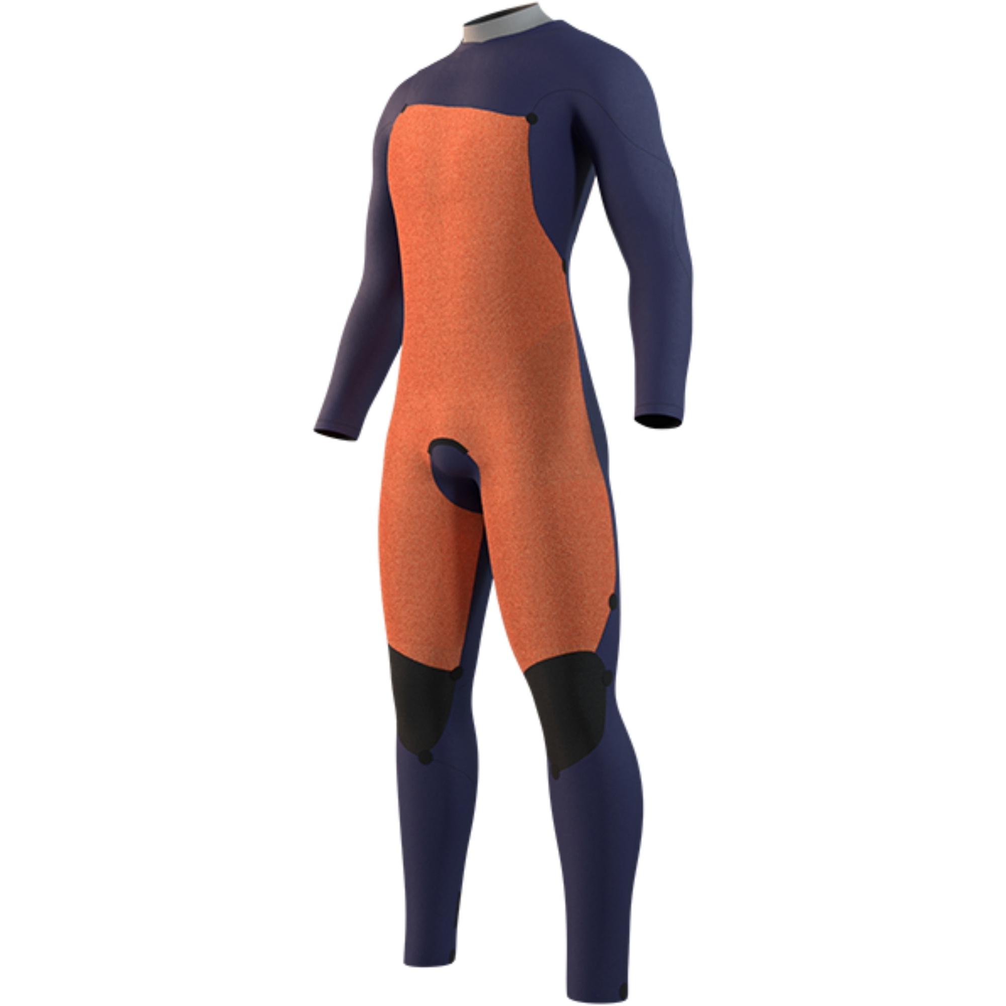2026 Mystic Heren Star 5/3mm Borst Ritssluiting Wetsuit 35000.250015 - Navy